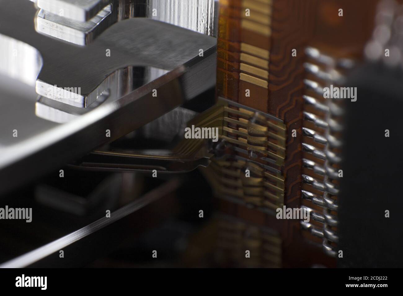 Read / write fingers of a hard disk Stock Photo - Alamy