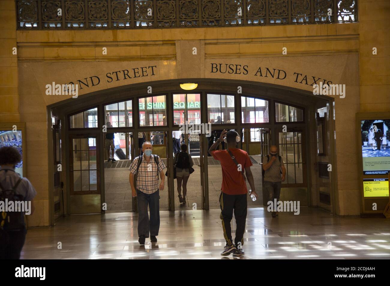 Entrance into Grand Central Terminal from 42nd Street in New York City. Stock Photo