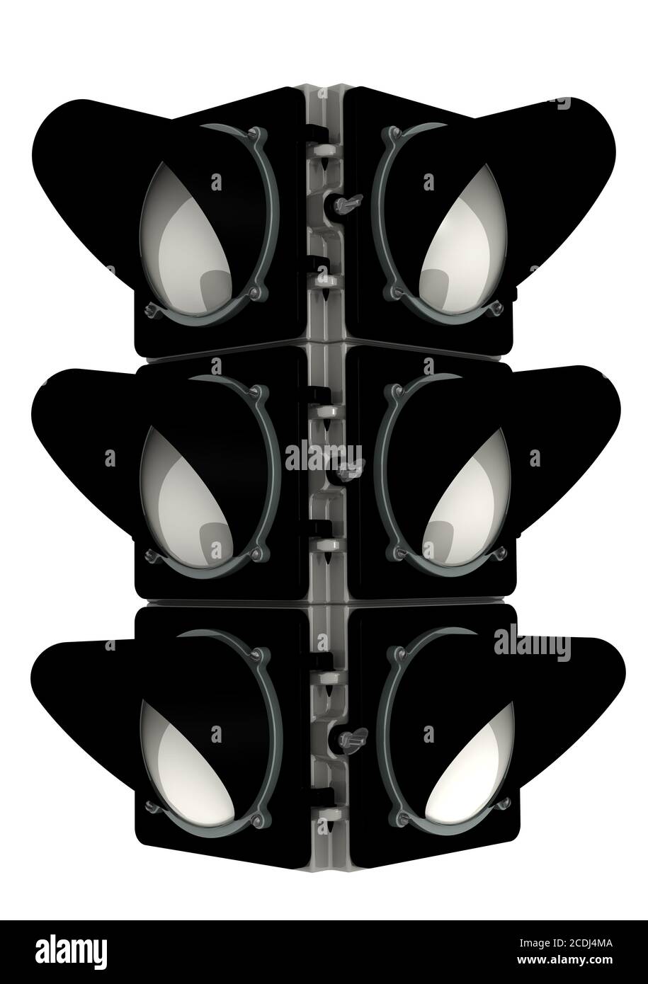 Traffic light isolated on white background Stock Photo - Alamy