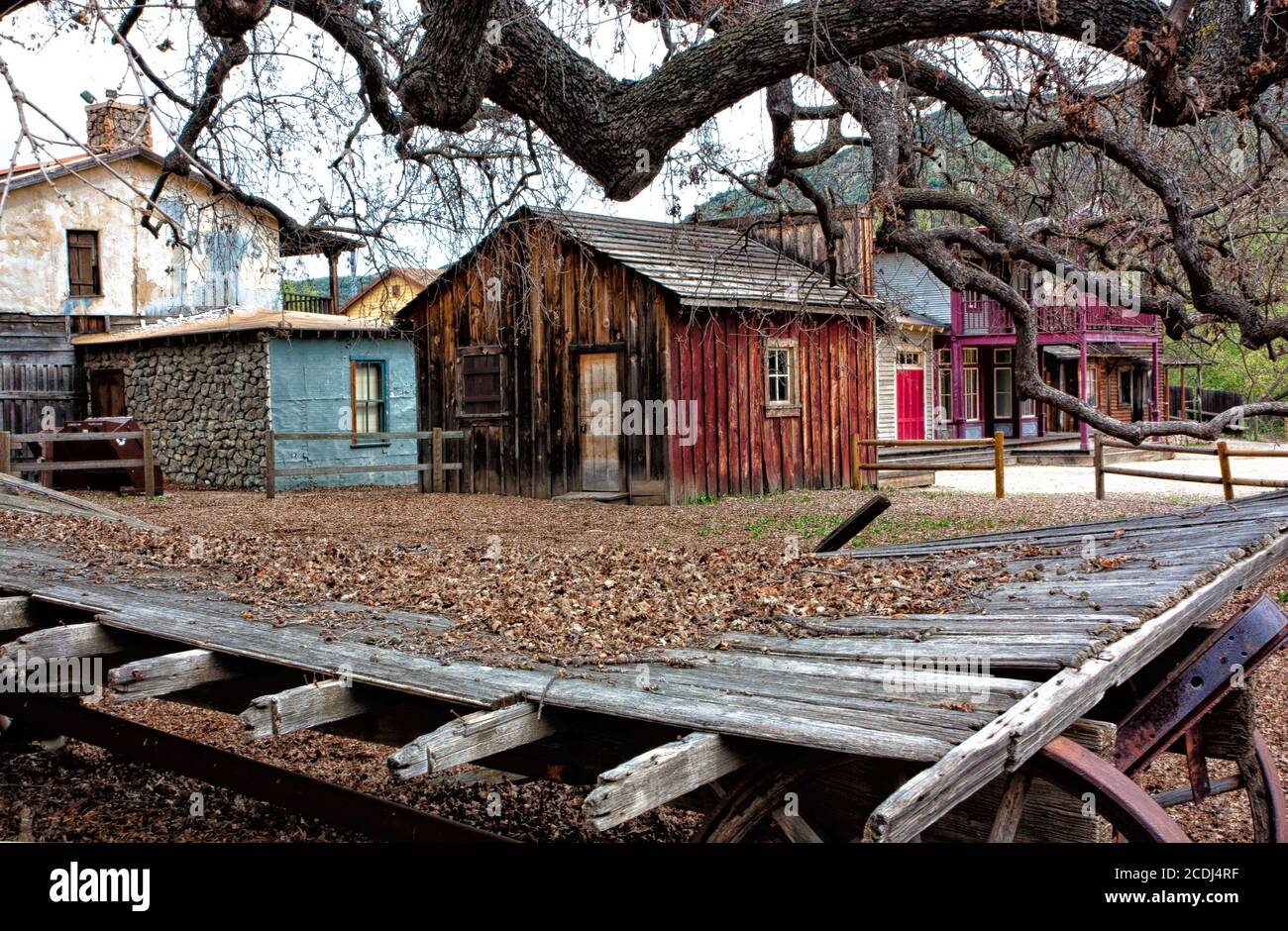 Old Western Town Stock Photo