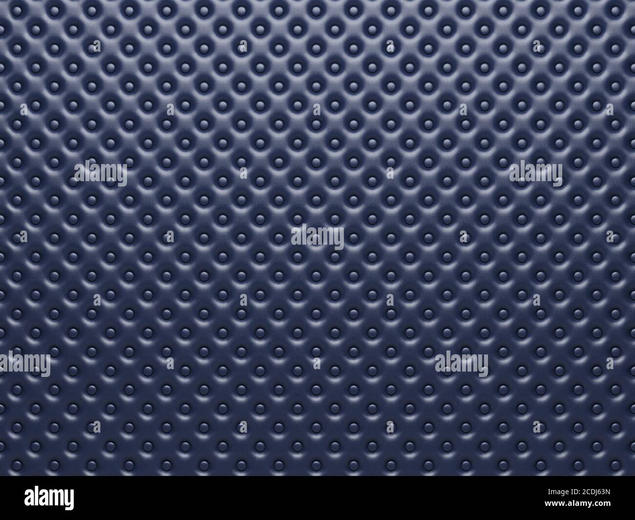 Dark blue leather panel with buttons. Stock Photo