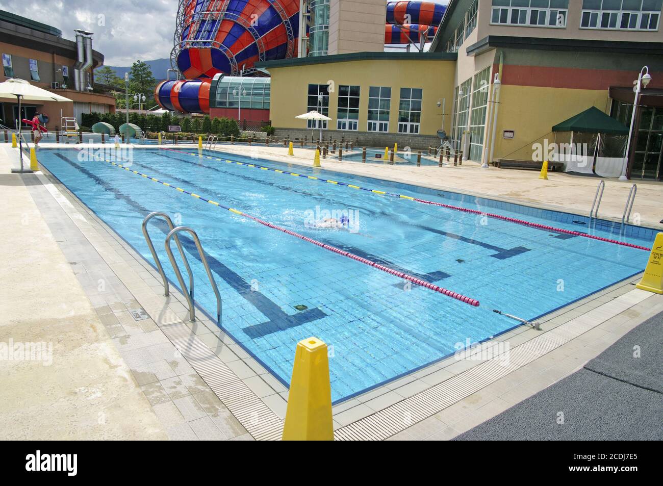 Chute swimming pool hires stock photography and images Alamy