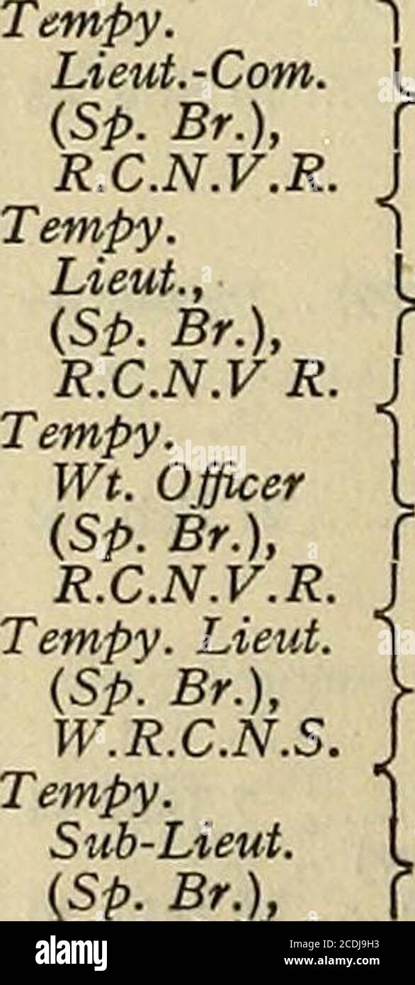 The Navy List W P Murphy 21 Jan 44 Tempy Skipperlieut Gt M Roberts 19 Sept 41 R C N R J For Duty At Botwood Tempy 1 Fsp B R J Rabbitts 11
