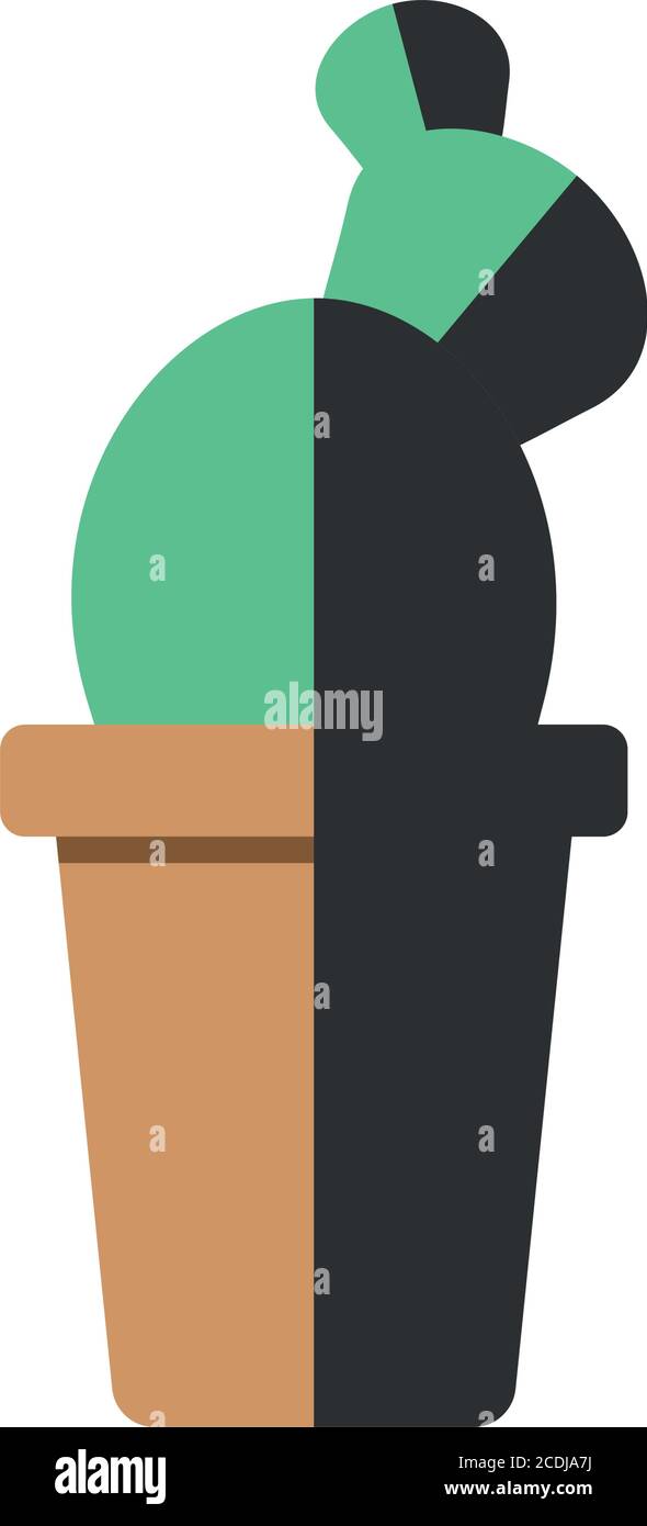 Plants collection set vector illustration, flat style Stock Vector