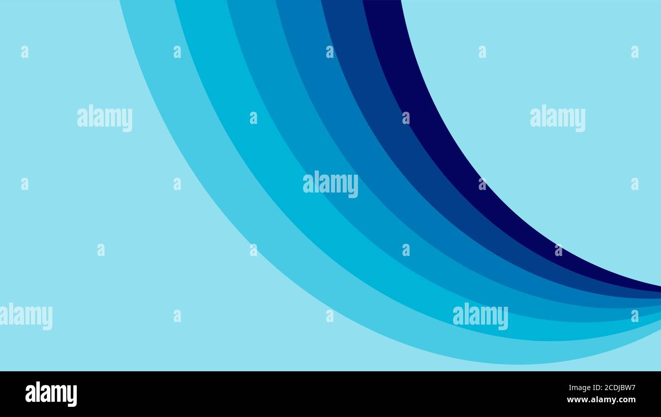 vector illustration of an abstract blue wave background Stock Vector ...