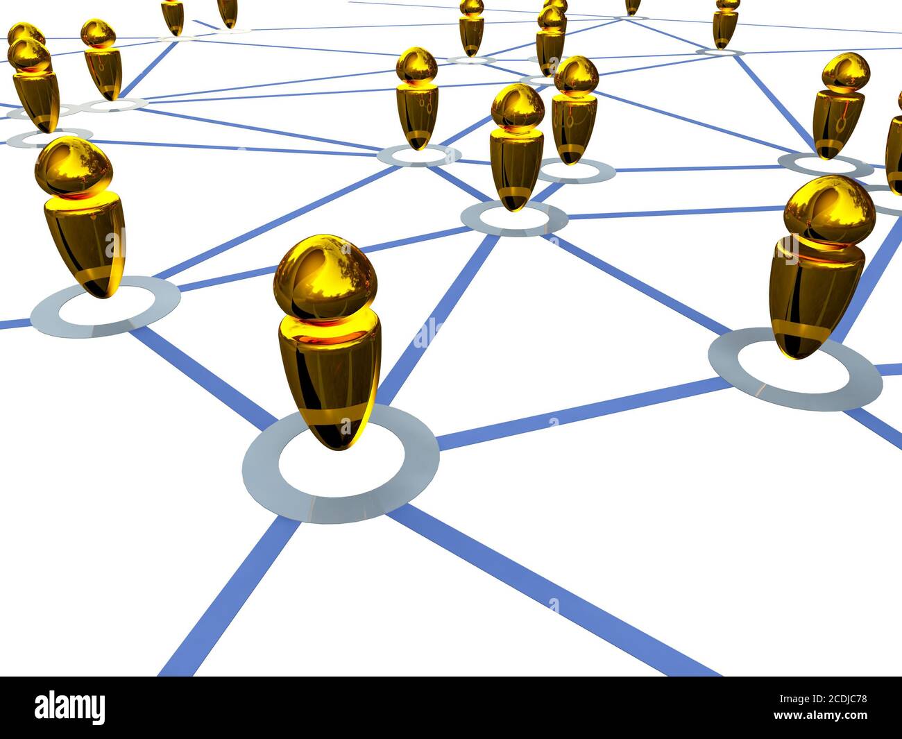 gold connection job Stock Photo