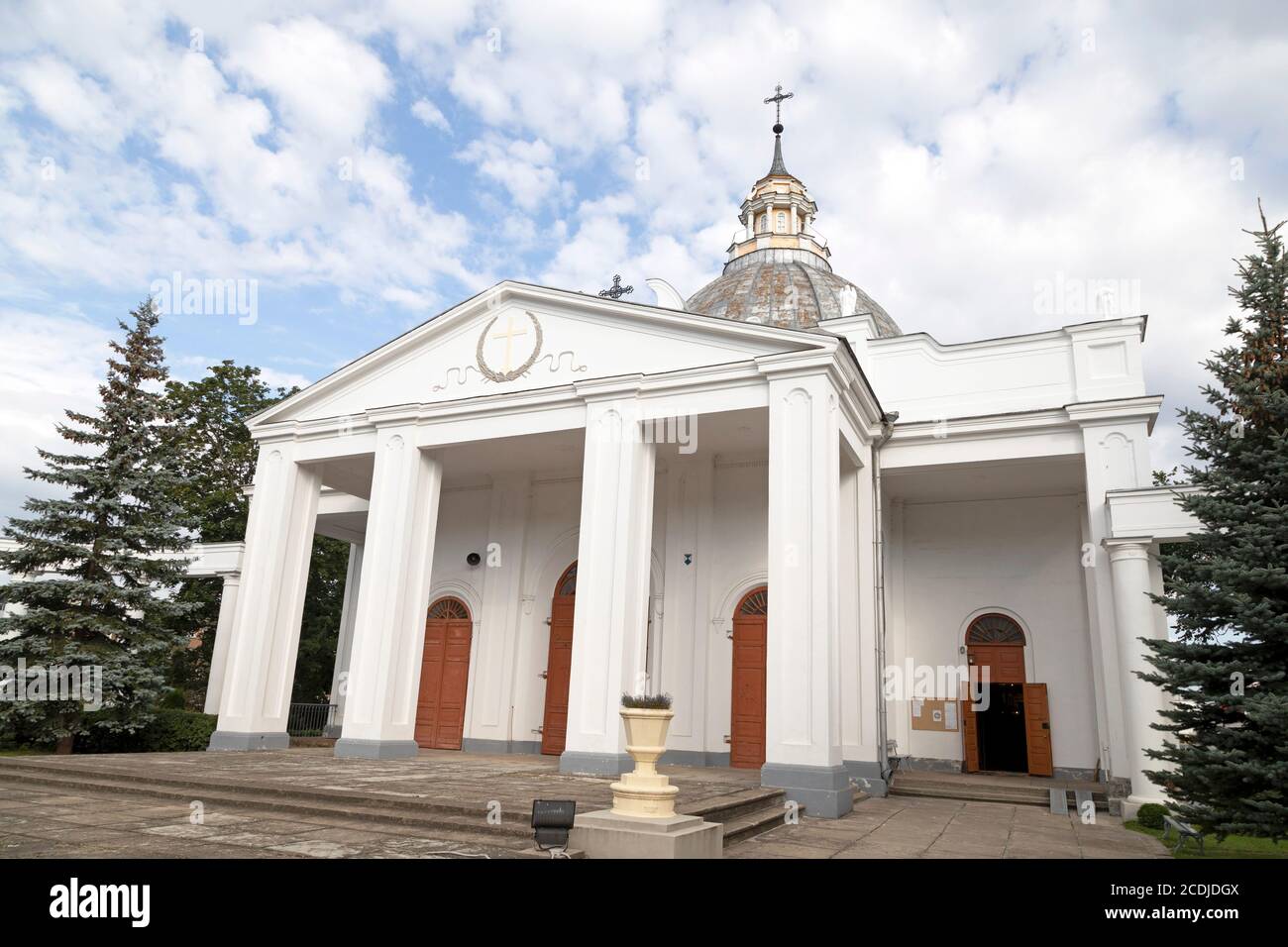 St. Peter's Church in Daugavpils, Latvia. The Roman Catholic place of worship is in the centre of Latvia's second city. Stock Photo