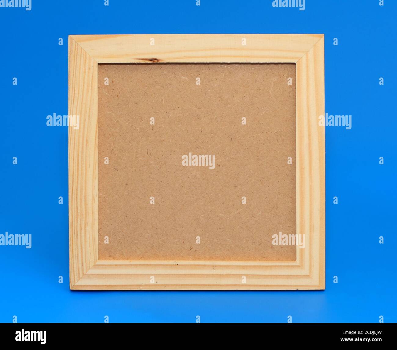 Wooden table photo frame Stock Photo Alamy