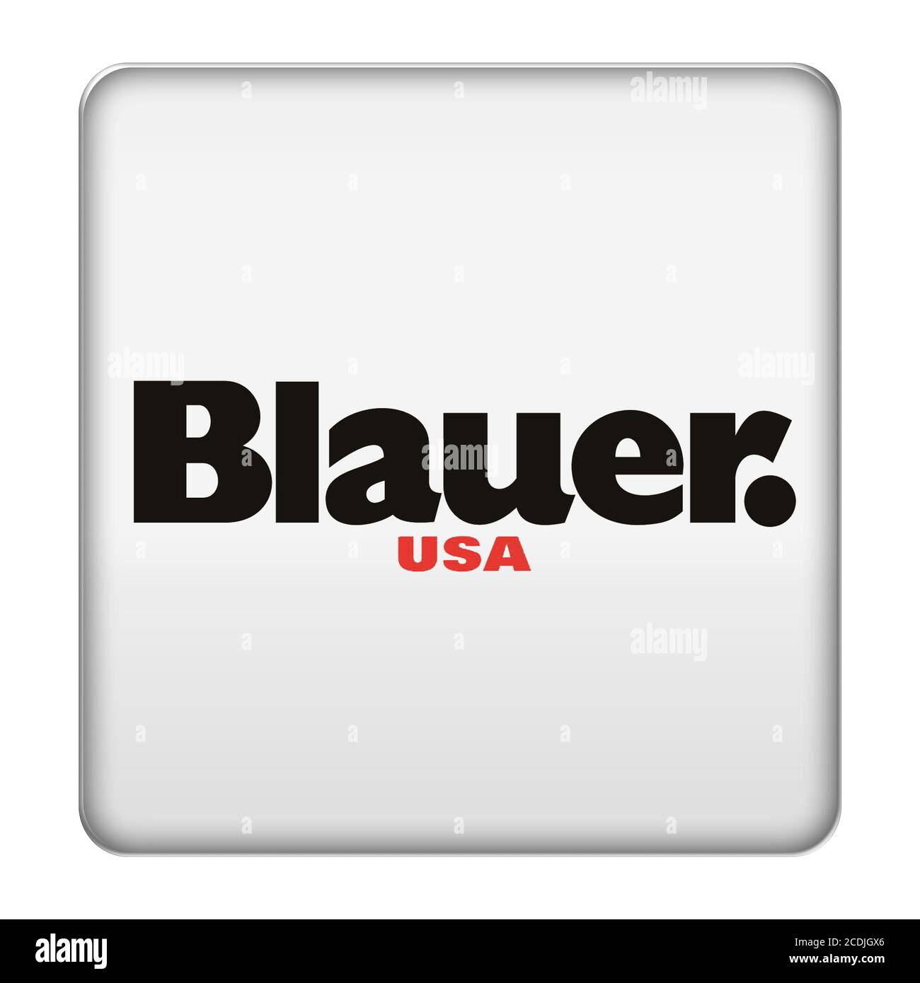 Blauer logo Stock Photo