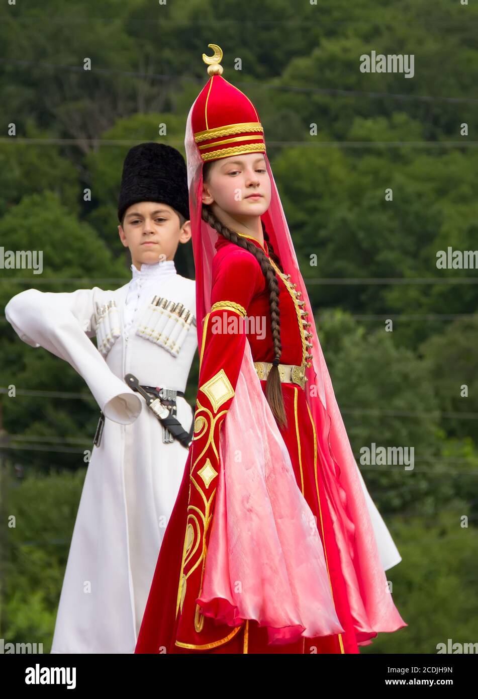 Girl boy dance performance in costume hi-res stock photography and ...
