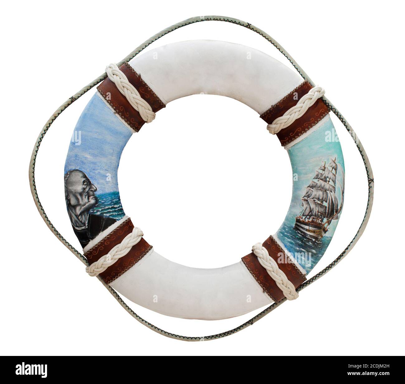 Lifebuoy. Safe guard life ring isolated on white background Stock Photo -  Alamy