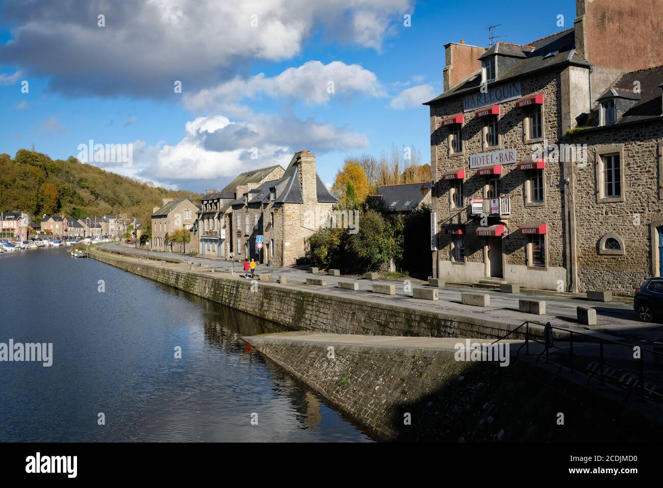 On the Rance River, Dinan, Brittany, France. Stock Photo
