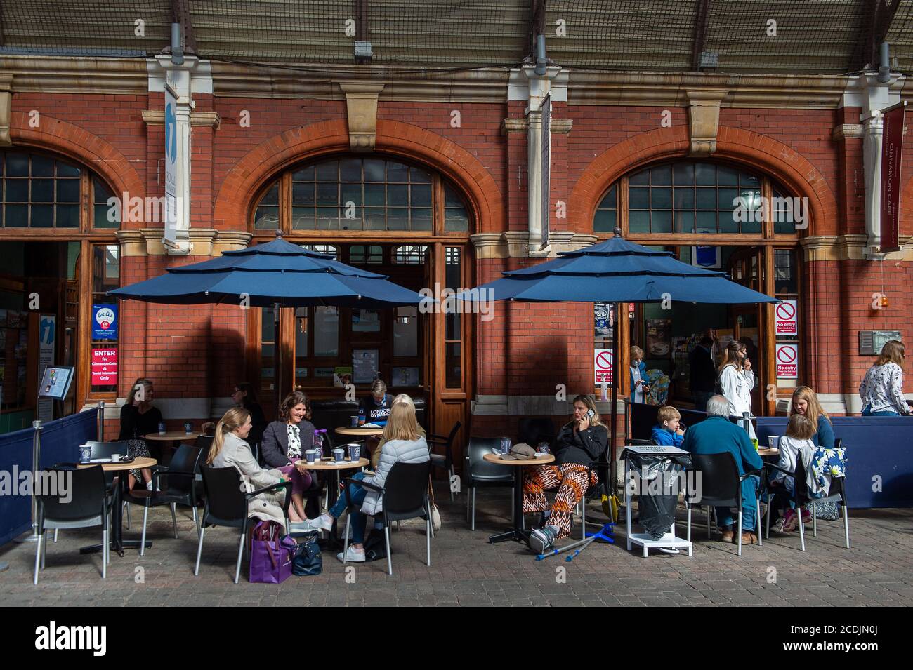 Windsor, Berkshire, UK. 28th August, 2020. Although Windsor Town Centre