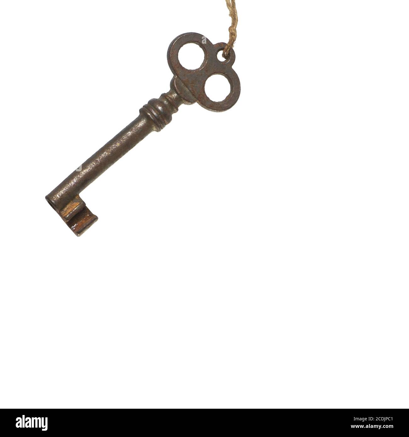 Old Key on White Background (isolated Stock Photo Alamy
