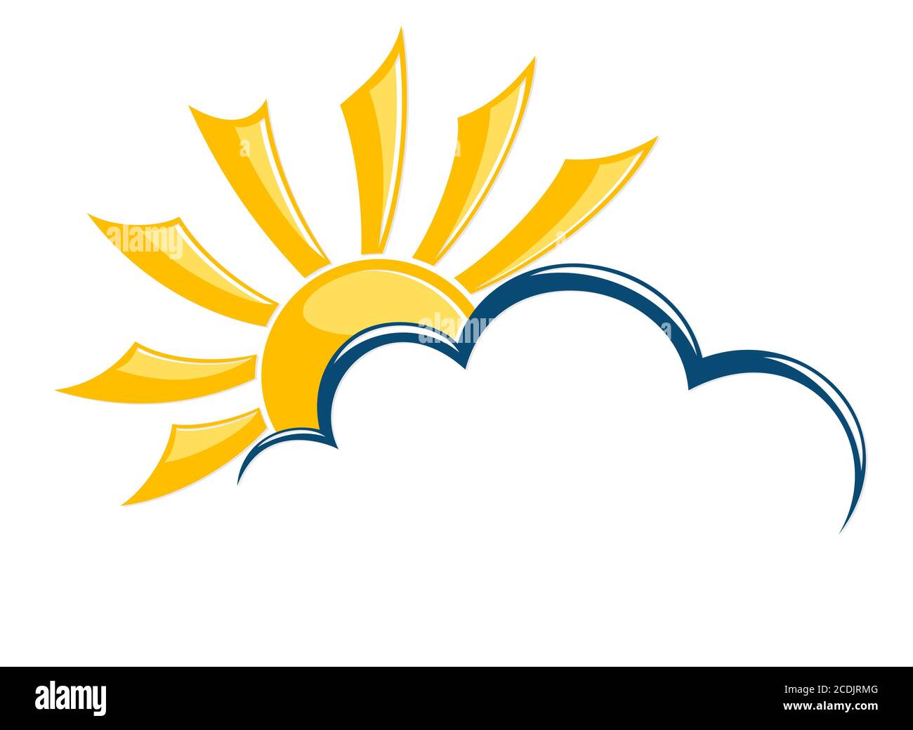 A symbol of summer sun and cloud Stock Vector Image & Art - Alamy