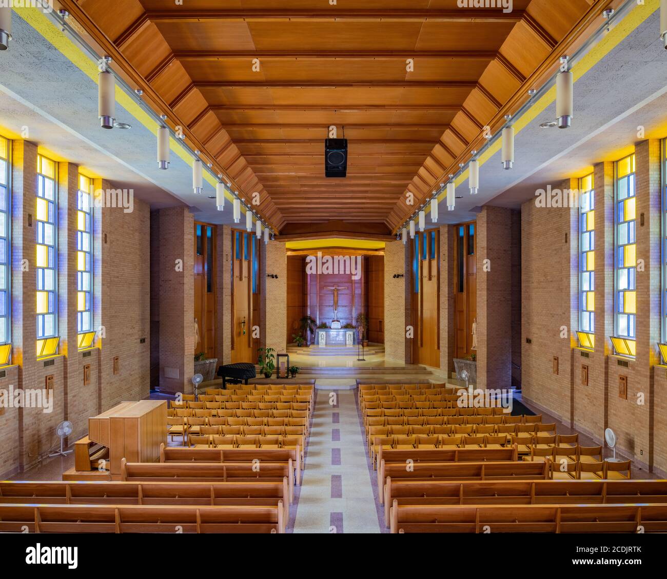 Briar Cliff University Chapel, designed by Barry Byrne Stock Photo