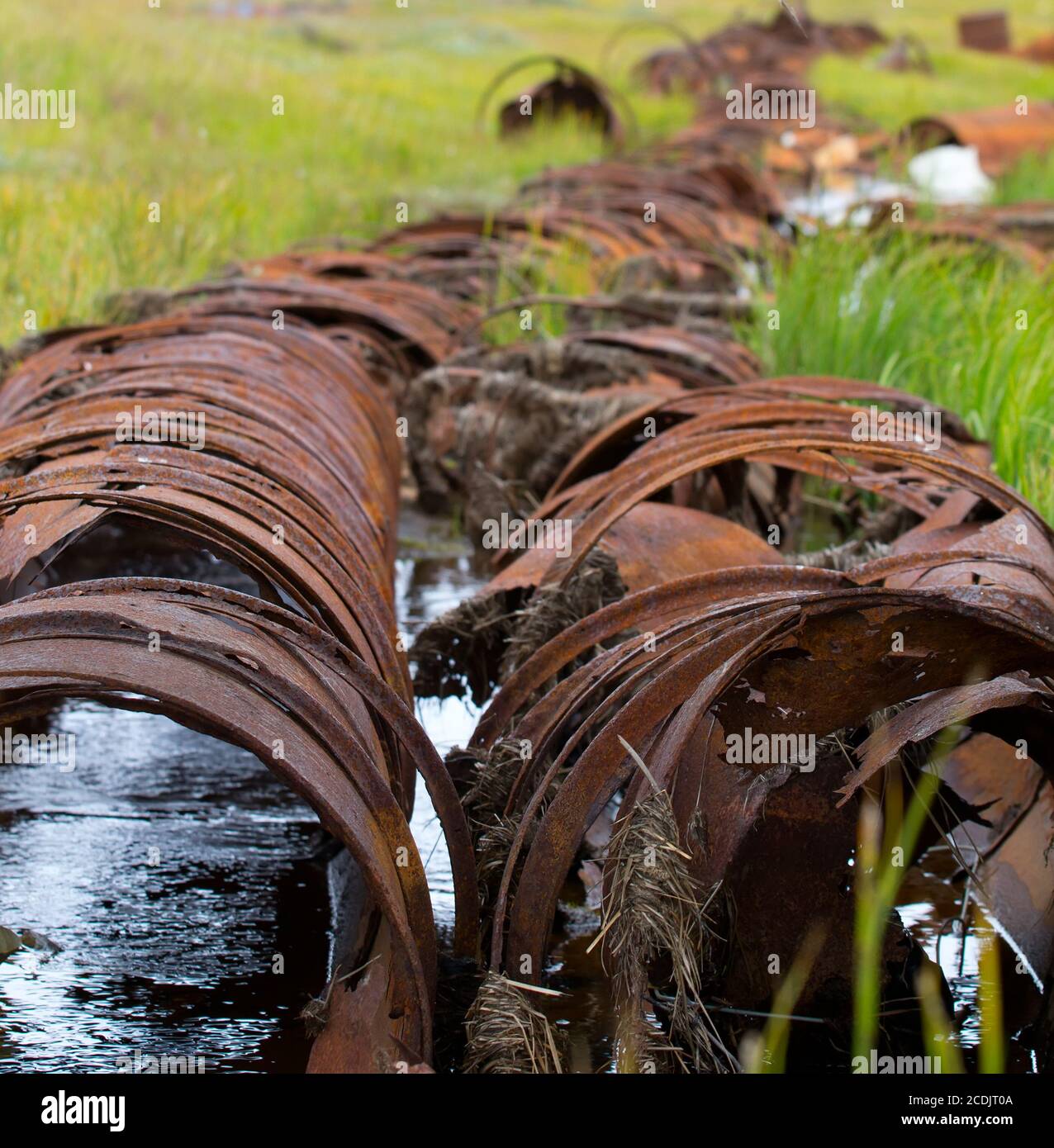 pipeline old Stock Photo