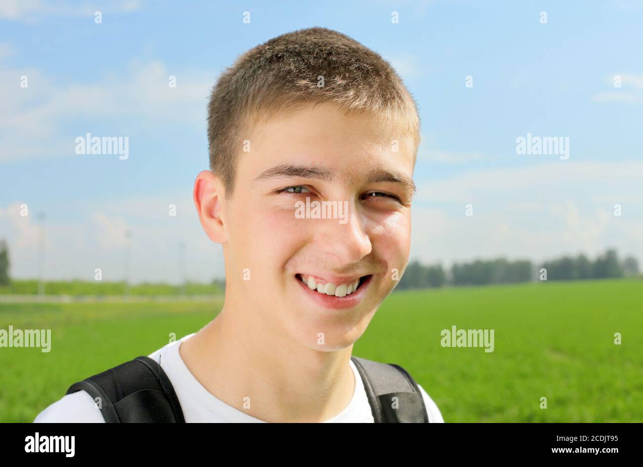 Handsome teenager portrait hi-res stock photography and images - Alamy