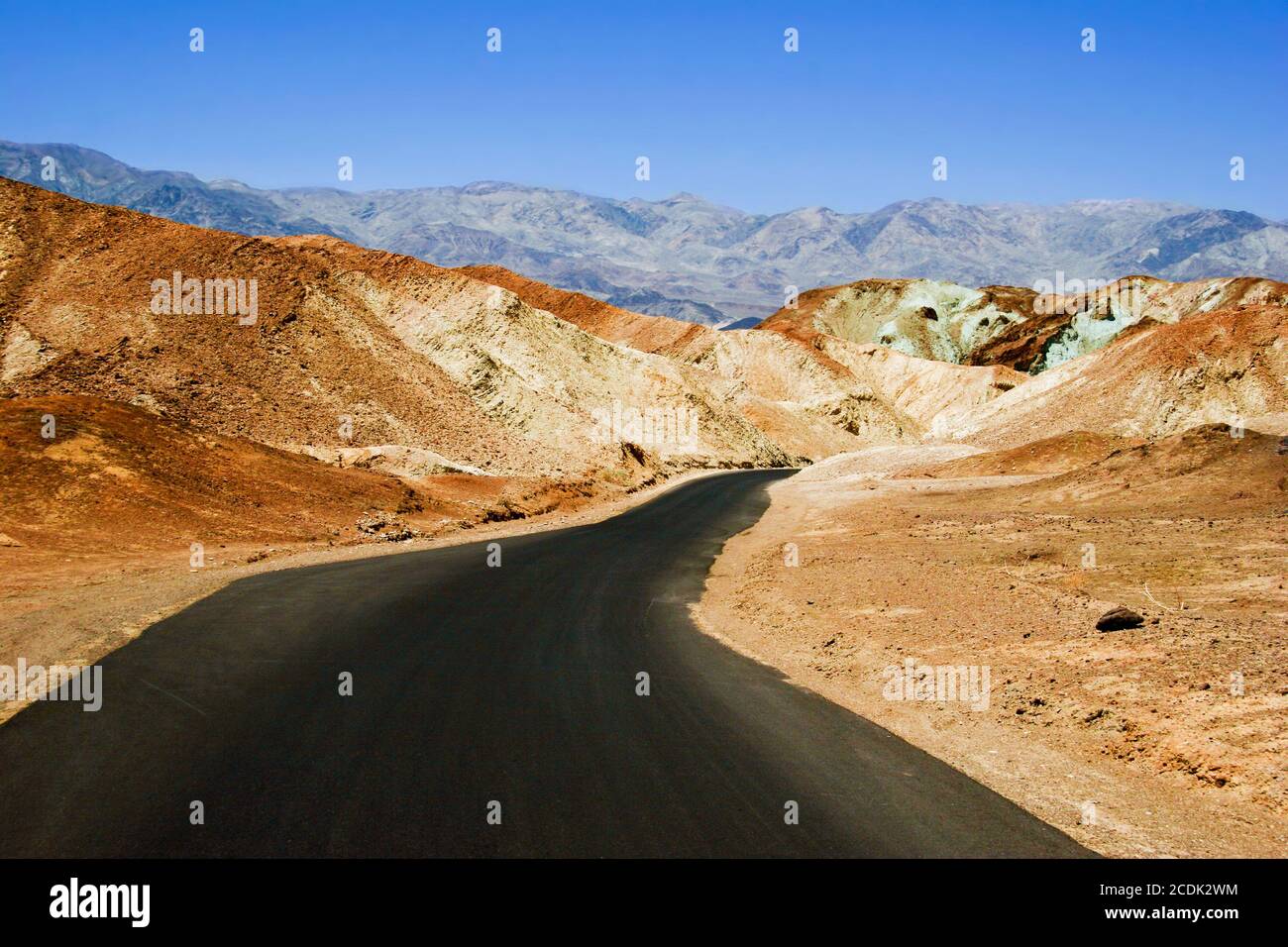 Lifeless landscape of the Death Valley Stock Photo