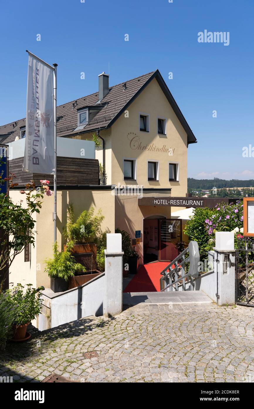 Christkindlwirt Hotel and Restaurant in the popular tourist destination of Christkindl, near the city of Steyr in Upper Austria, Austria Stock Photo