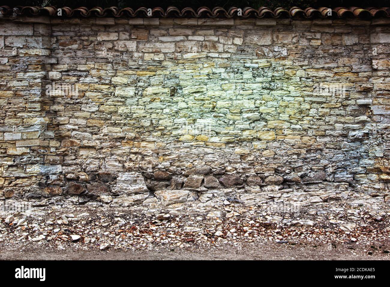 Crumbling Brick Wall Background and Backdrop Stock Photo Alamy