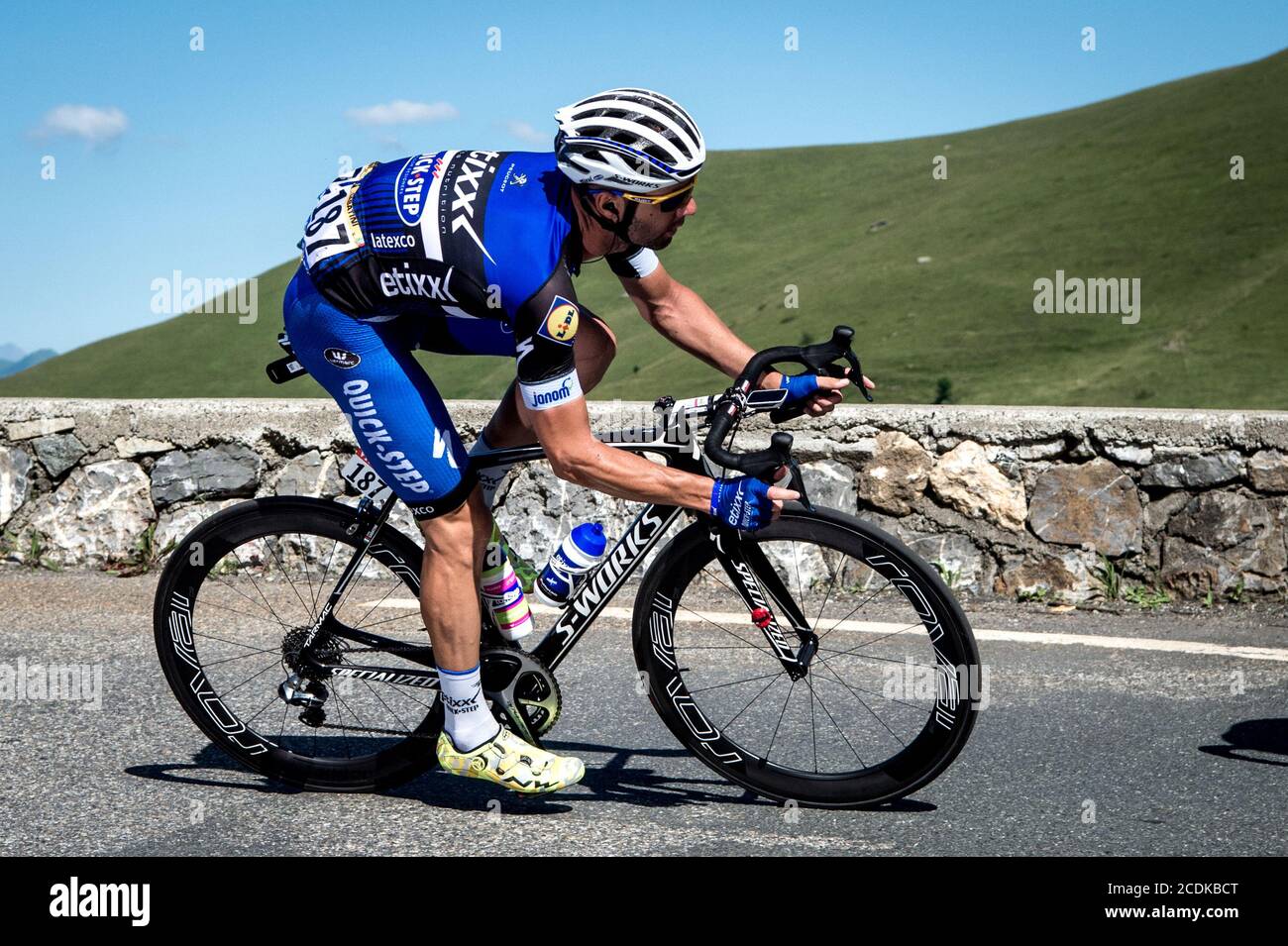 2016 Tour De France Stage 8. Pau to Bagnères-de-Luchon. Fabio Sabatini. Stock Photo