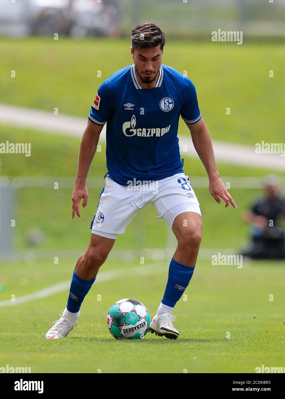 firo: 28.08.2020, football, test match, season 2020/2021, FC Schalke 04 -  Aris Thessaloniki, Suat Serdar, FC Schalke 04, S04, Schalke, individual  action, | usage worldwide Stock Photo - Alamy