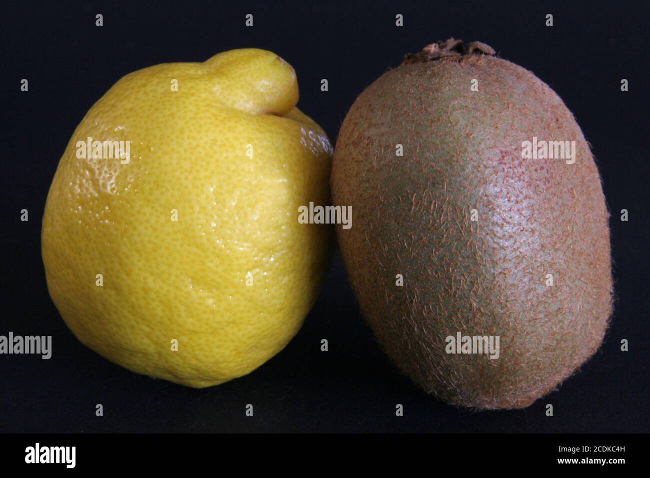 Lemon and kiwi Stock Photo