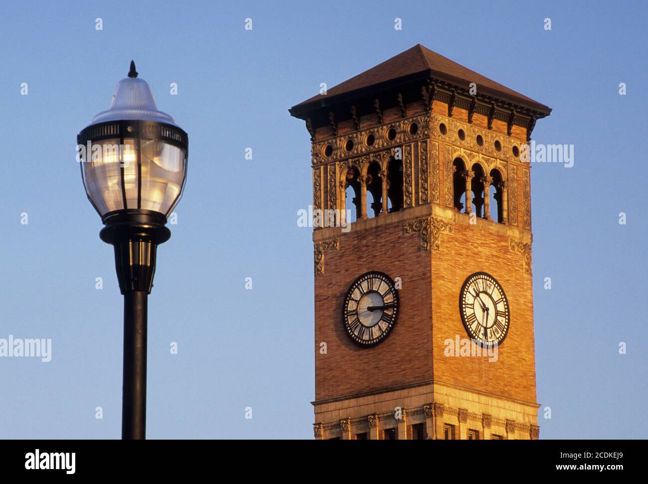 Old City Hall clock tower, Washington Stock Photo Alamy