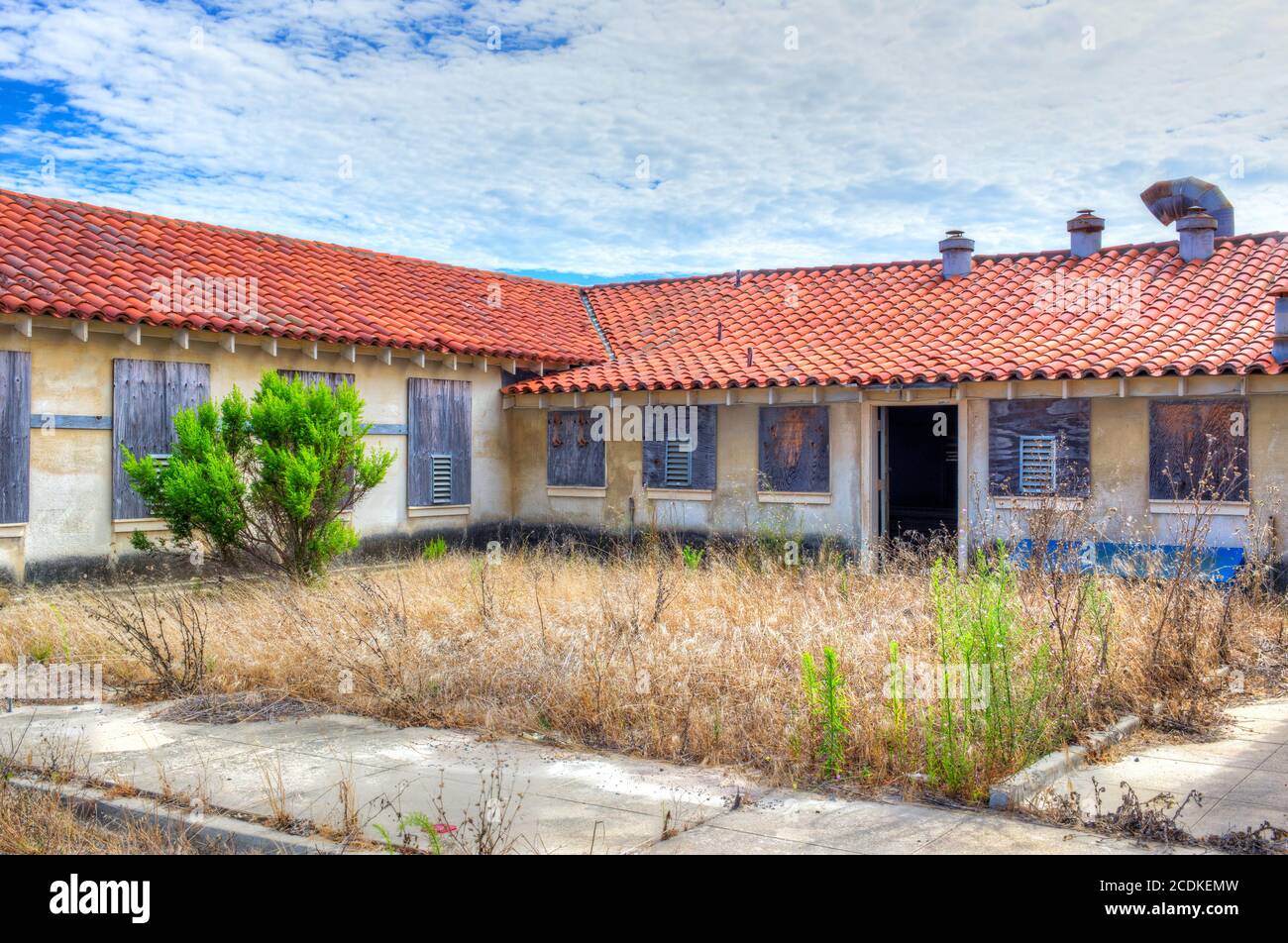 Abandoned Buildings at Historic Fort Ord Stock Photo Alamy