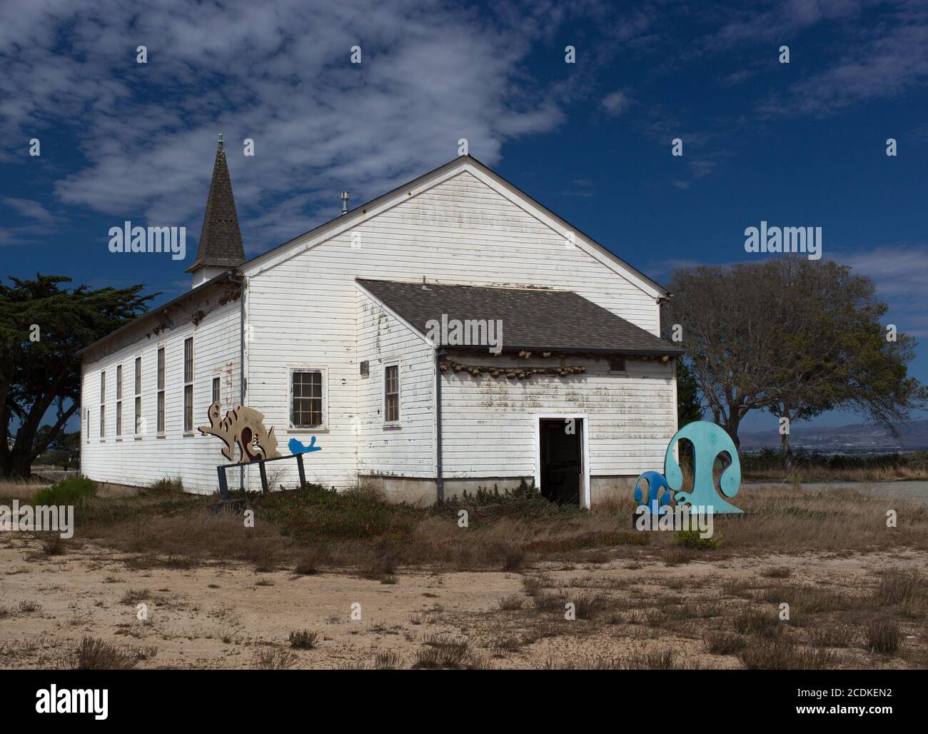 Abandoned Chapel at Historic Fort Ord Stock Photo Alamy
