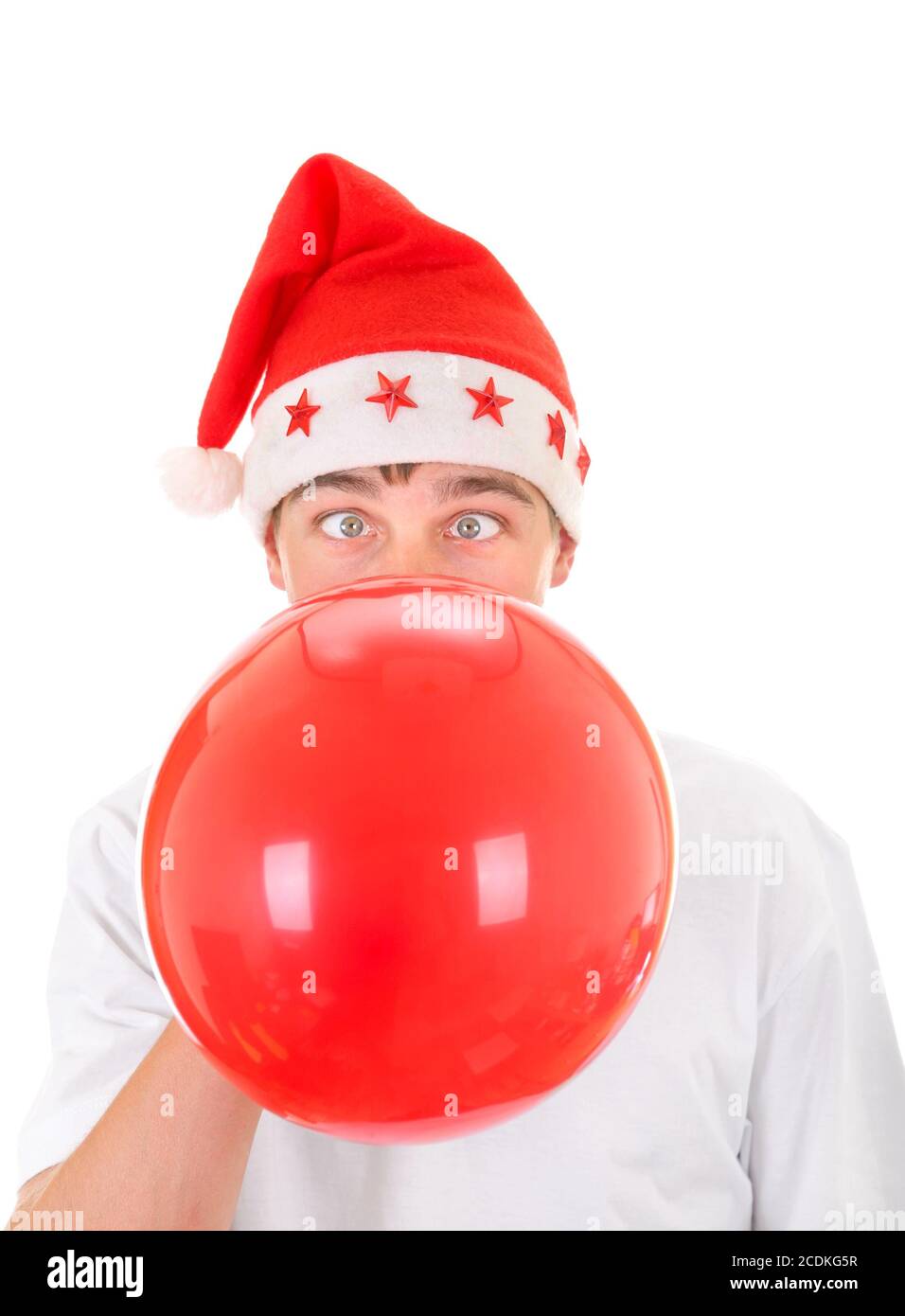 Blowing up balloon party hires stock photography and images Alamy