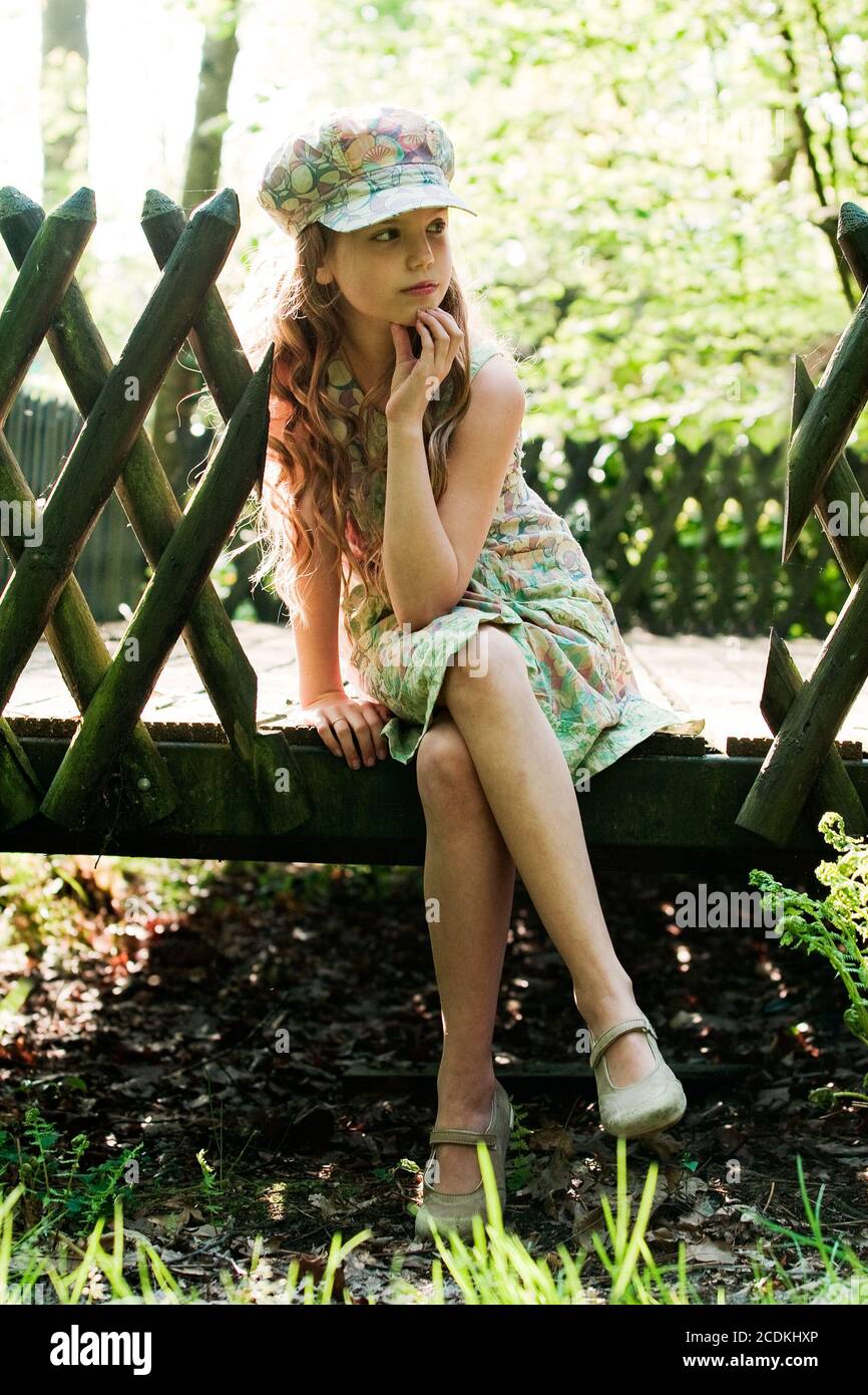 Young girl in fashionstyle Stock Photo