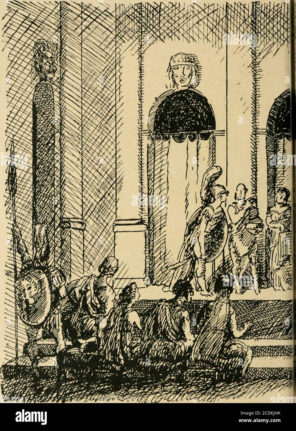 . Reinhardt und seine Bühne, Bilder von der Arbeit des Deutschen Theaters; . (?jn ©ommcrnac^t^traum: Jiciurincn (3f)cffu^). (?fn @ommcrnoi Stock Photo