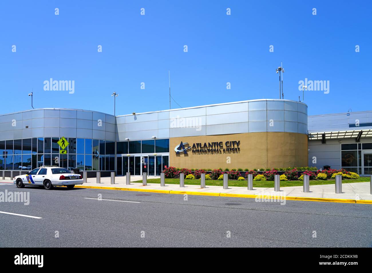 ATLANTIC CITY, NJ -21 JUL 2020- View of the Atlantic City International Airport (ACY) on the Jersey Shore in New Jersey, United States. Stock Photo