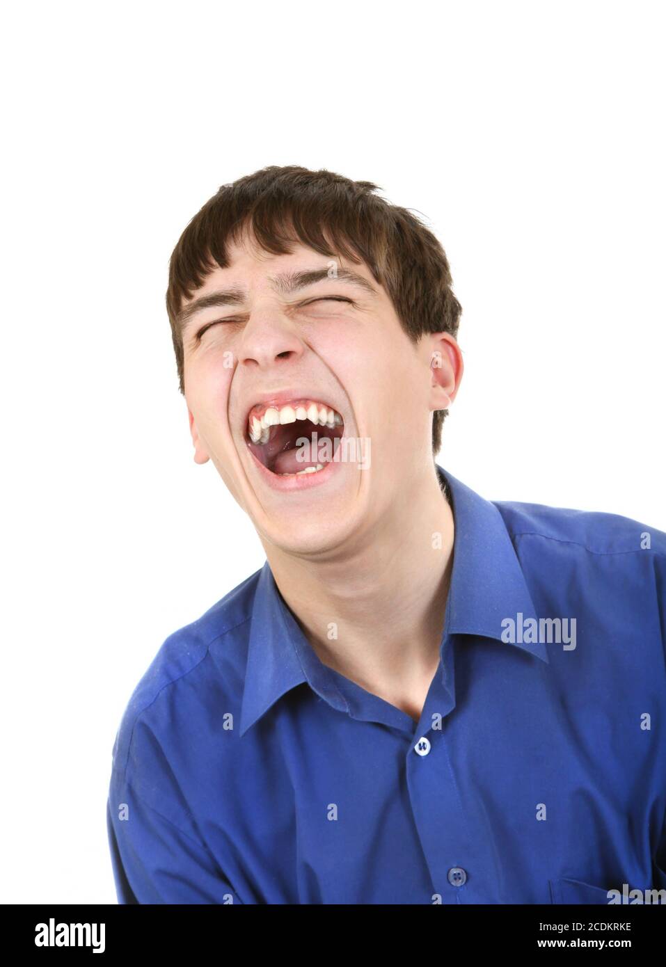 Teenager Hysterical Laughing Stock Photo