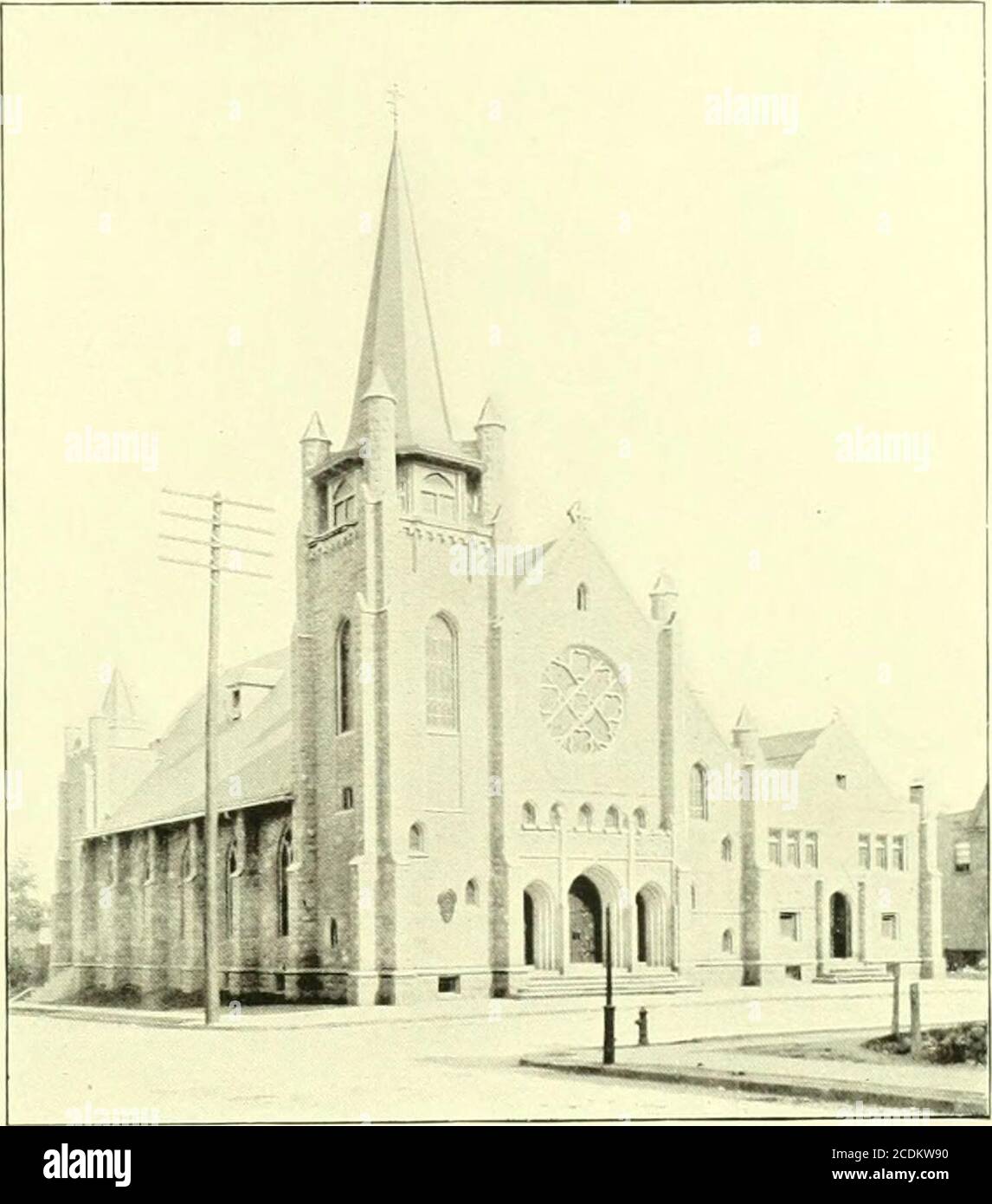 . Essex county, N.J., illustrated . I. P. Ilrok.uv, a graduate of the New lirunswick Semi-nary, was ordained and installed jiastor. At the meeting of the general Synod in this city, June.1870, the corner-stone of the present structure w.islaid. In the the early spring of 1871, the church wasfinished an,! dedicated. The congregation has beenministered to liv seven pastors: Revs. I. P. Brokaw,C. R. Blauvelt. C. H. F. Kruger. Theodore Shaffer, I).Chas. Preyer, R. I. Millekin and J. N. Morris (1897). thepresent incumbent. Two of these Revs C. H. F. Krugerand R. P. Millekin, died in its pastoral se Stock Photo