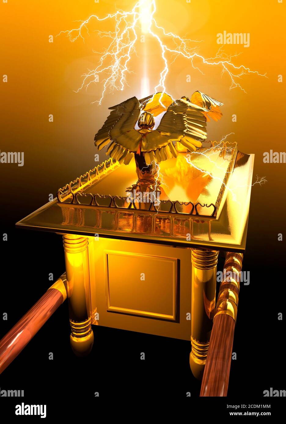 Ark of the Covenant, conceptual illustration. Stock Photo