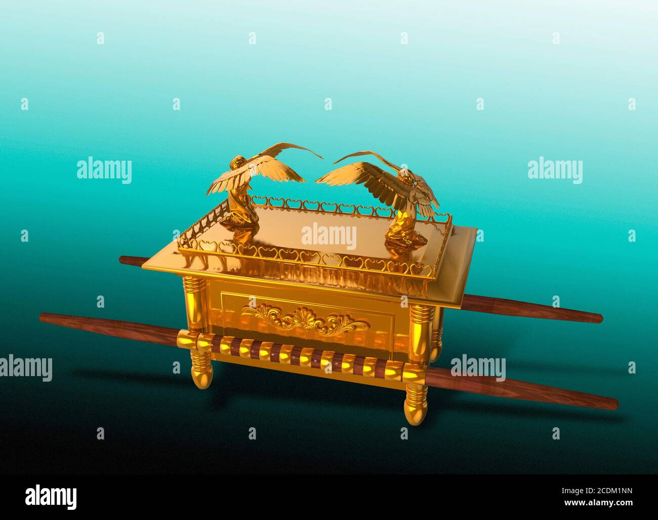 Ark of the Covenant, conceptual illustration. Stock Photo