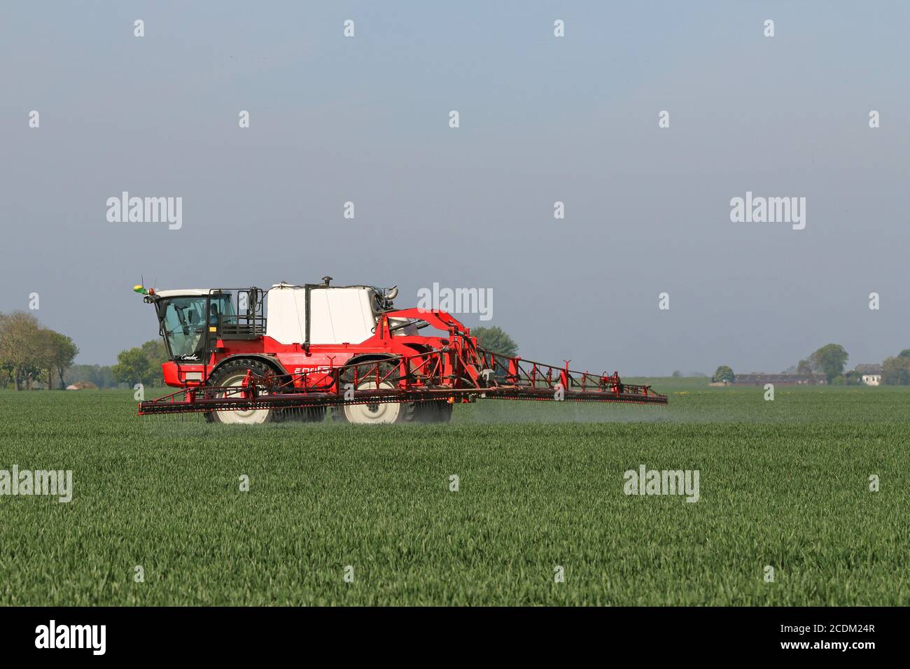 plant protectants application in a field, Netherlands, Groningen Stock Photo