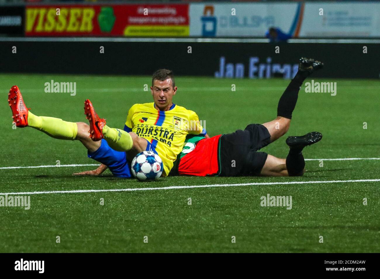 Leeuwarden Netherlands August 28 Robert Muhren Of Cambuur Jordy Bruijn Of Nec During The Keukenkampioen Division Match Between Cambuur And Nec On Stock Photo Alamy