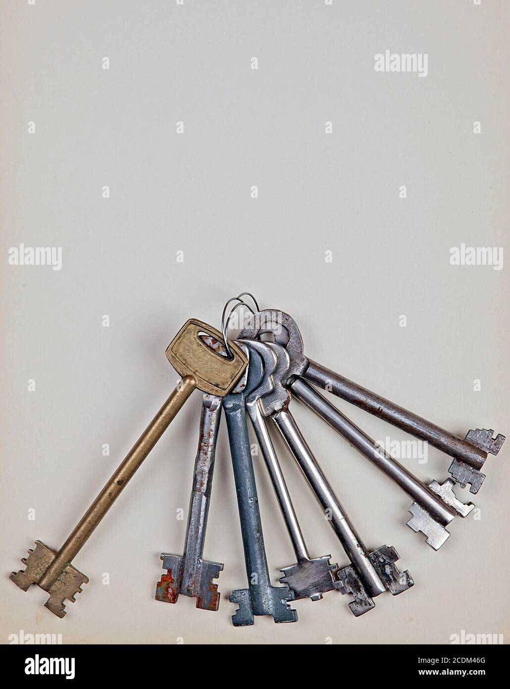 Bunch of Old Keys Stock Photo Alamy