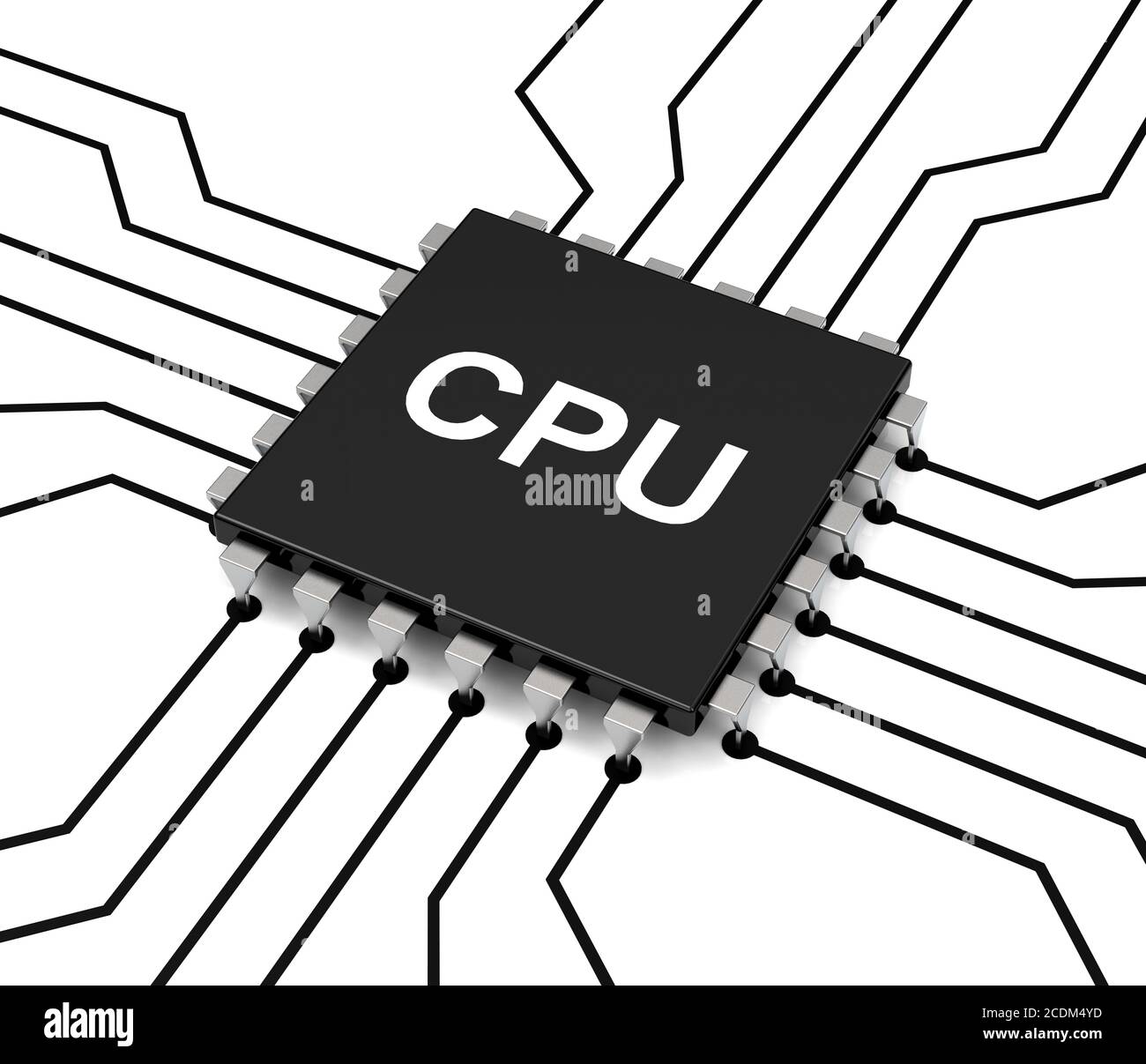 the cpu Stock Photo