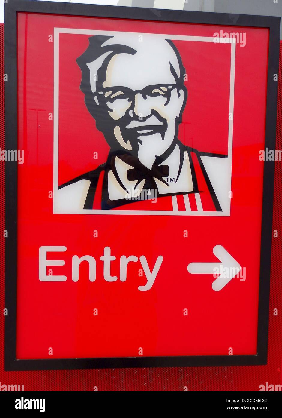 KFC entry sign, Queensland Australia Stock Photo