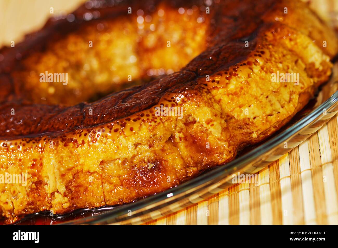 Delicious creme caramel dessert. A classic egg and caramelized sugar