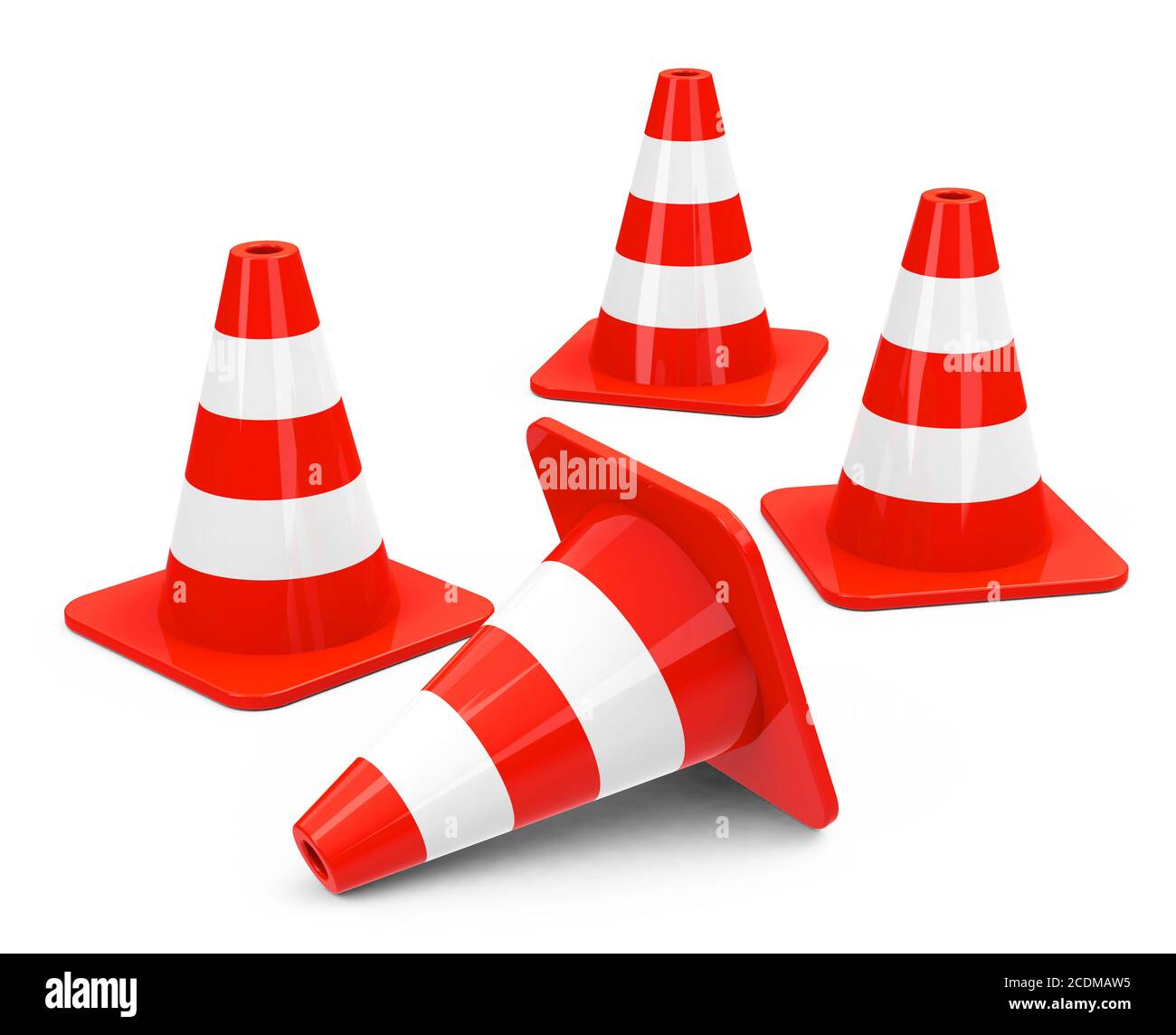 Construction cones Cut Out Stock Images & Pictures Alamy
