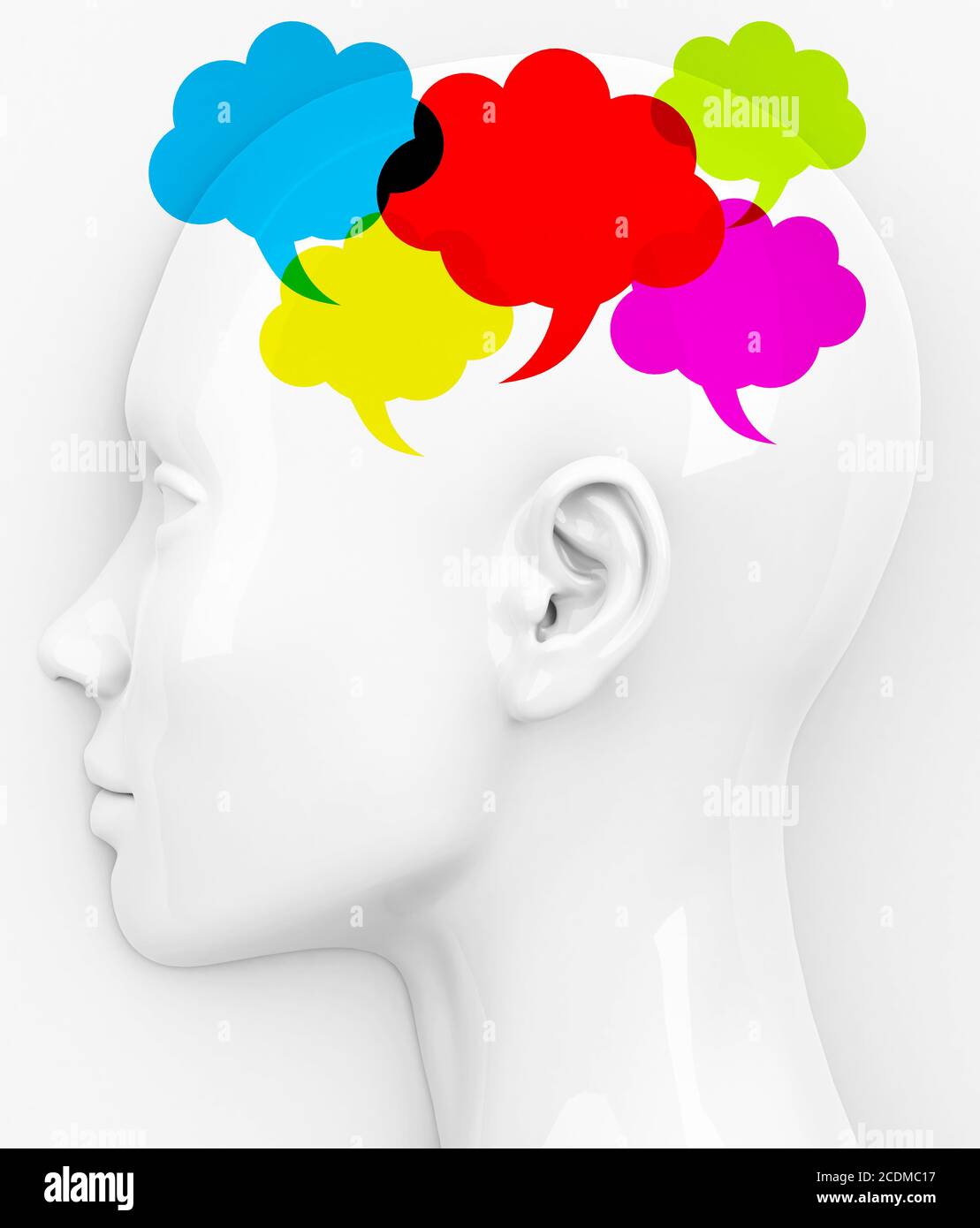 the conversation Stock Photo