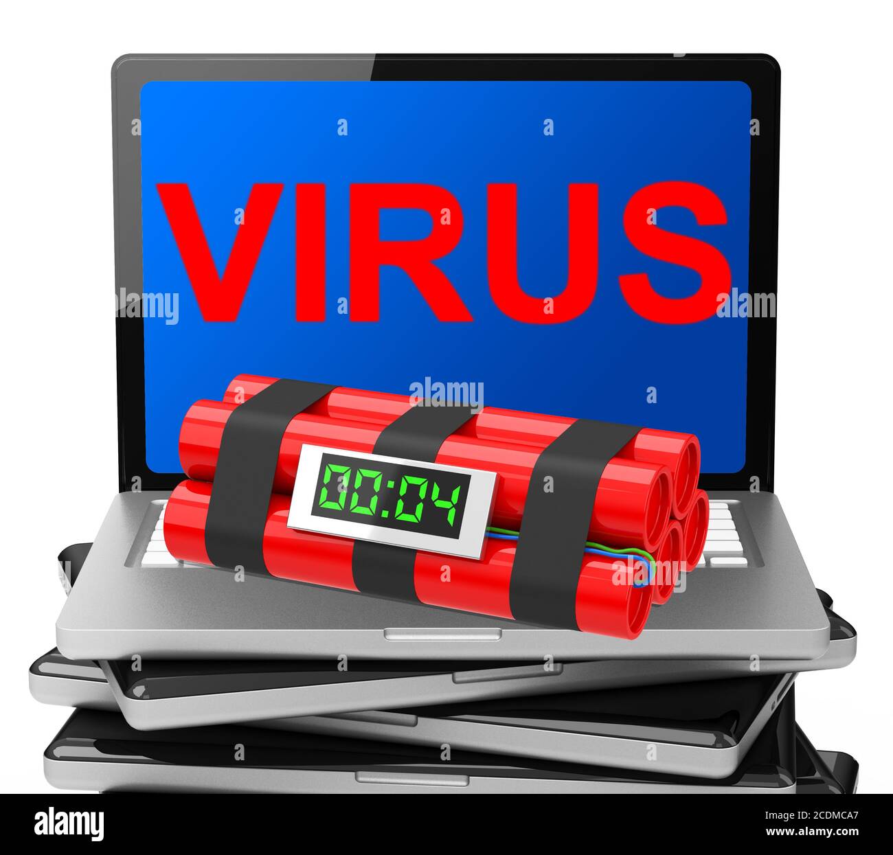 the virus bomb Stock Photo - Alamy