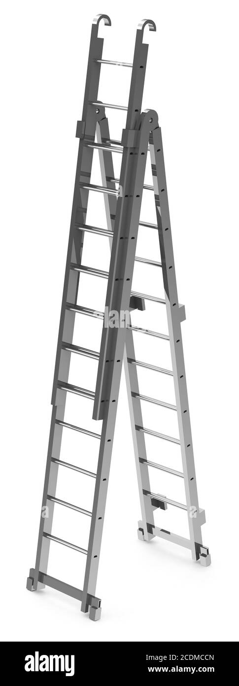 Steel ladder ladders Cut Out Stock Images & Pictures - Alamy