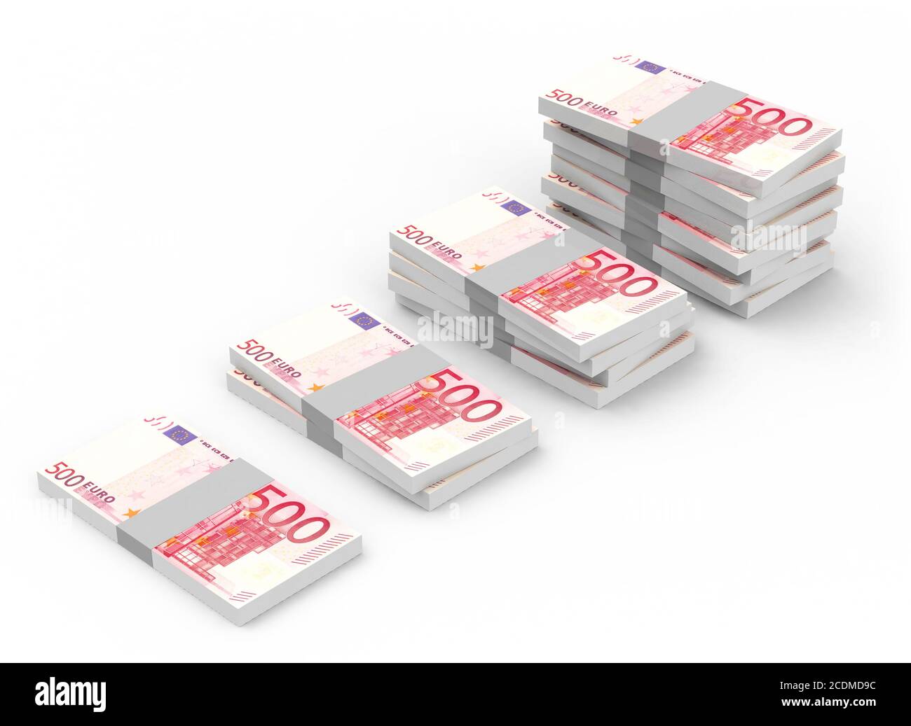 the euro bills Stock Photo